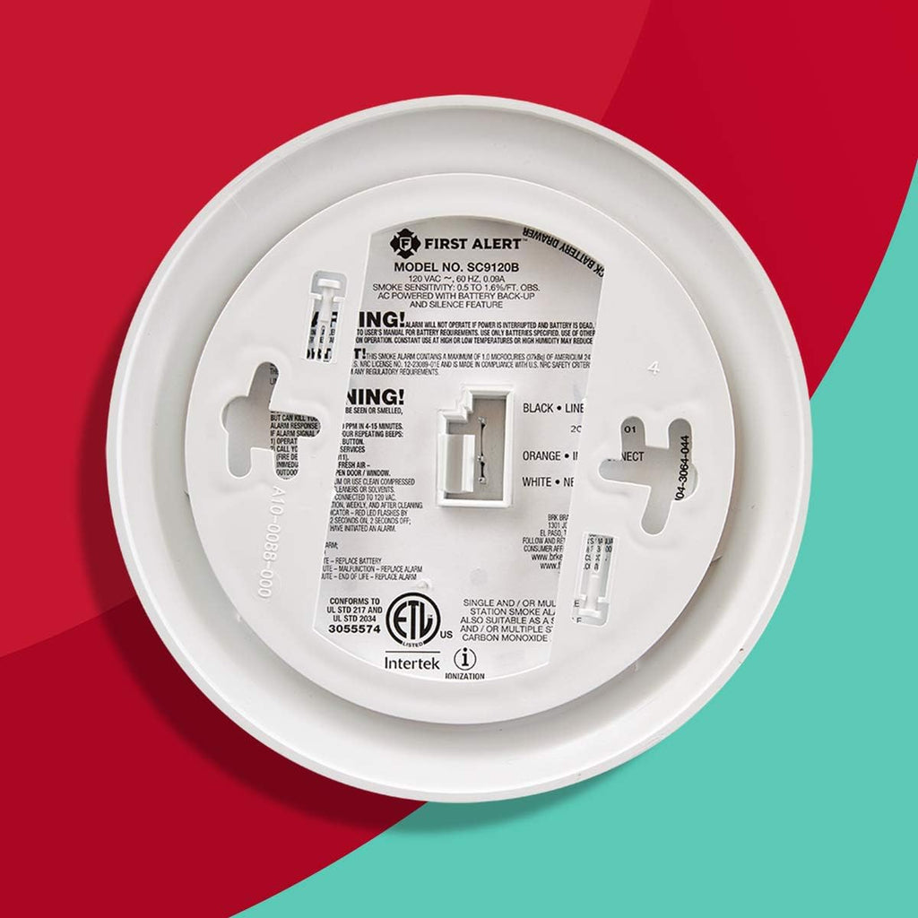 Hardwired Smoke and Carbon Monoxide Detector with Battery Backup, 3-Pack H100