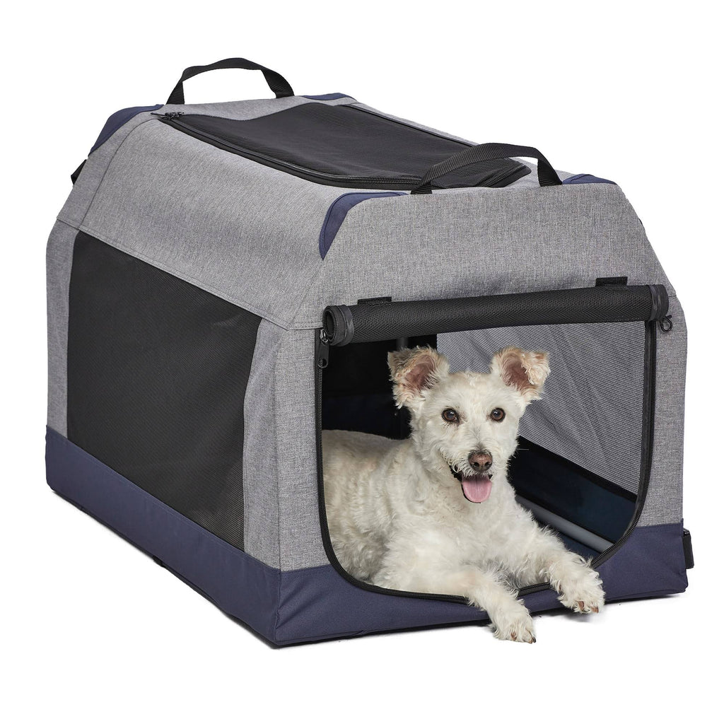 Midwest Canine Camper Dog Tent Crate, Gray, Medium