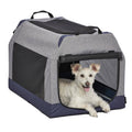 Midwest Canine Camper Dog Tent Crate, Gray, Medium