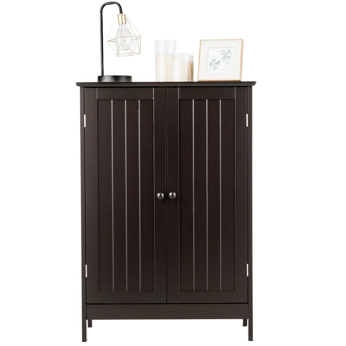 Bathroom Floor Storage Cabinet with Double Doors G1658