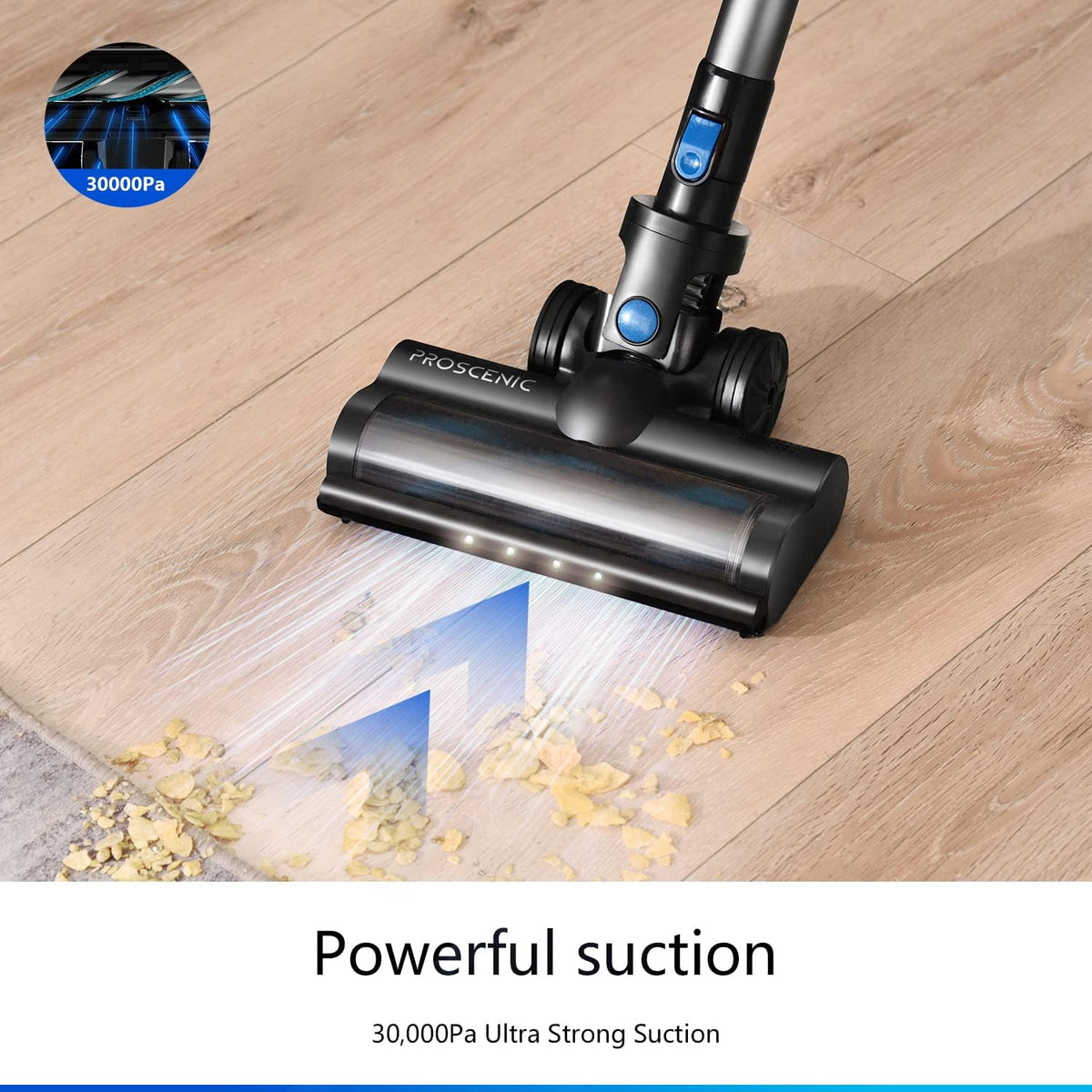 Cordless Vacuum Cleaner with 30KPA Suction, 60min Runtime N9009