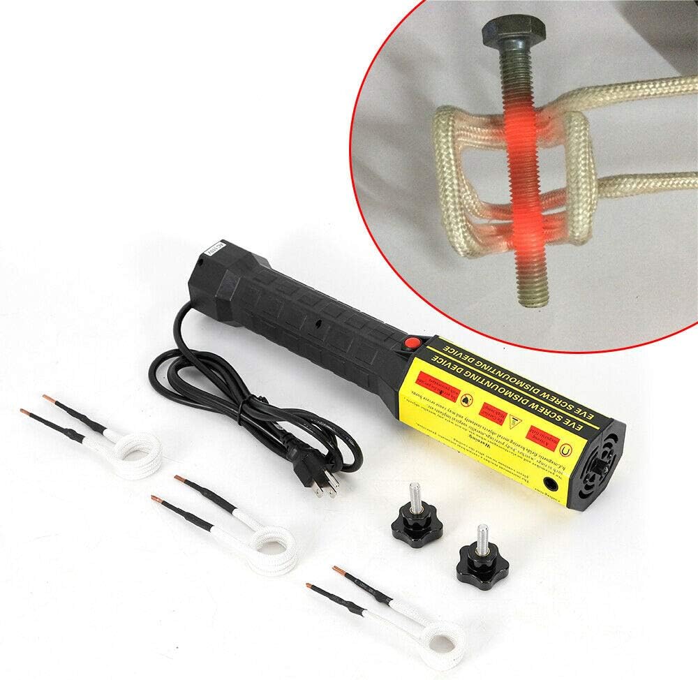 Magnetic Induction Heater Kit 110V with 3 Coils for Automotive Bolt Removal N754008