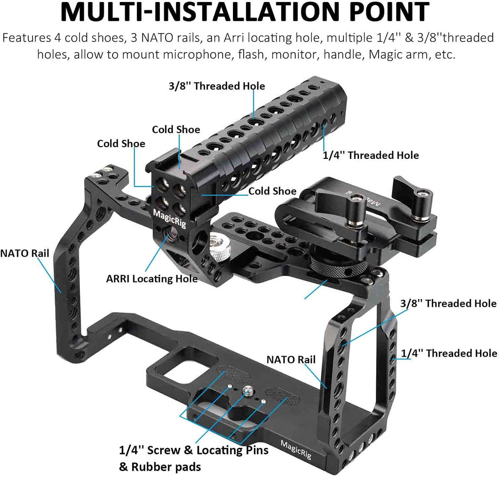 Camera Cage Kit for BMPCC 4K/6K with Top Handle and SSD Mount G84008