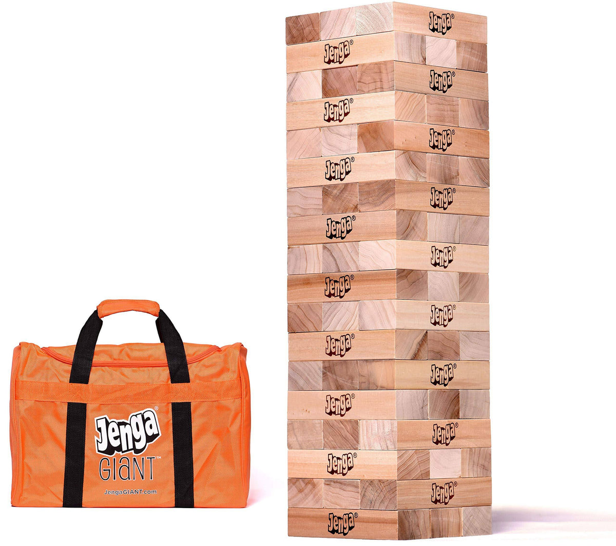 Giant Hardwood Stacking Game with Carry Bag K71979
