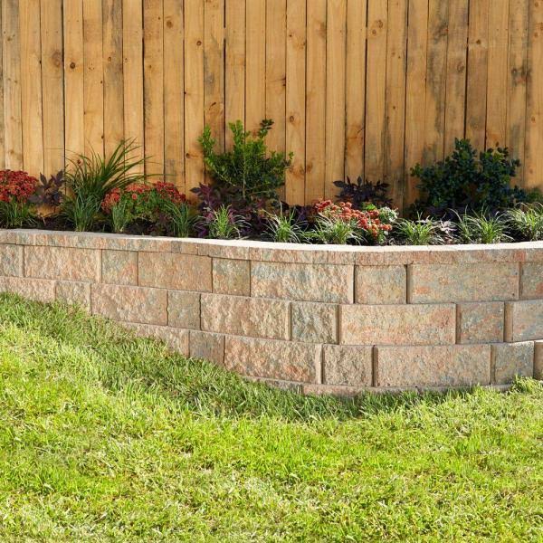 Concrete Retaining Wall Block 6 x 17.5 x 7 in. Palomino K945104