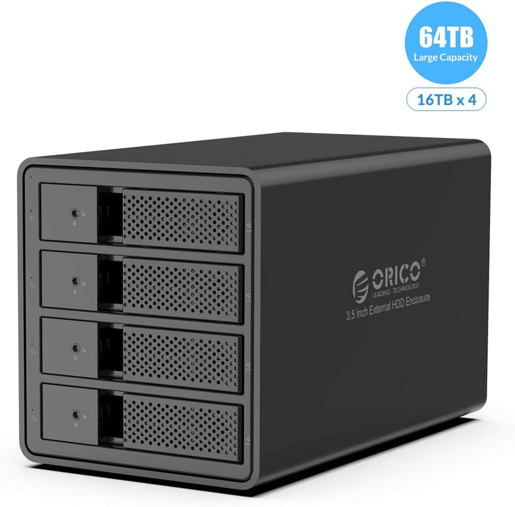 4 Bay USB 3.0 to SATA External Hard Drive Enclosure for 3.5 inch HDD I92526