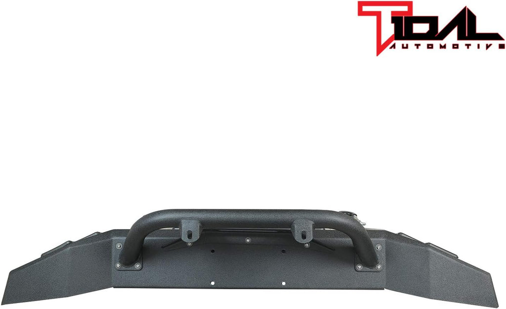 Front Bumper Full Width with LED Light Bar and Winch Plate for Gladiator JT F770