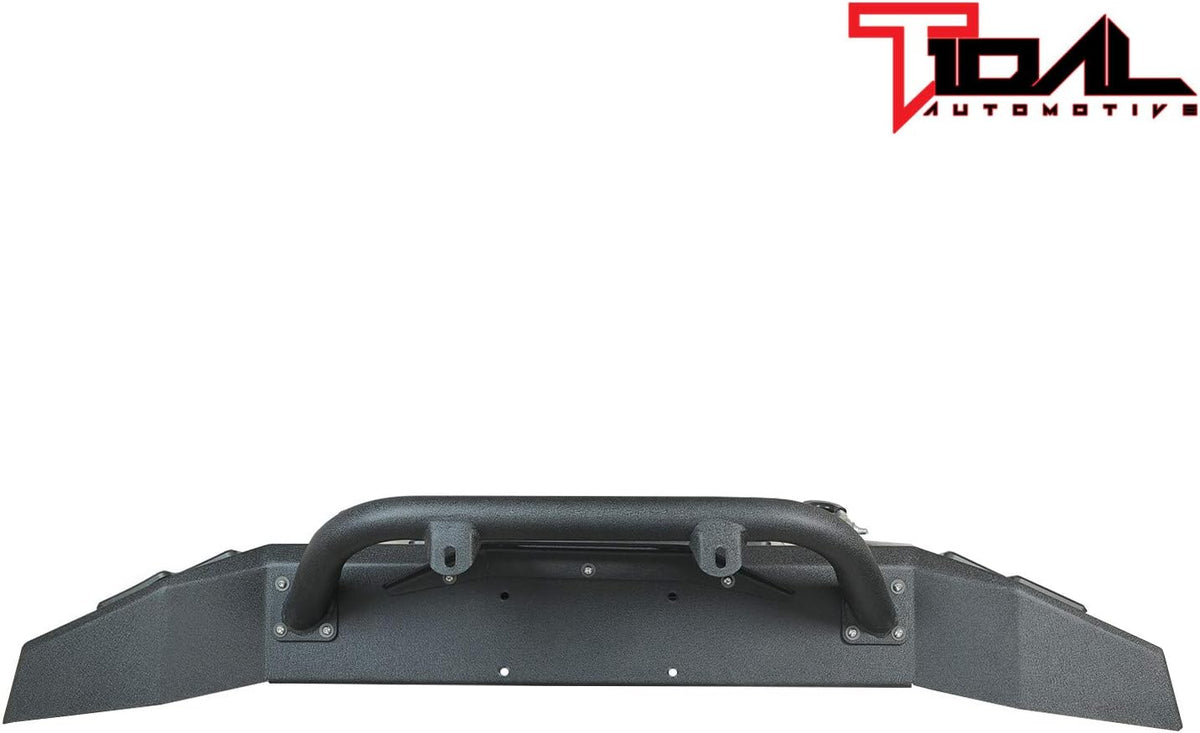 Front Bumper Full Width with LED Light Bar and Winch Plate for Gladiator JT F770