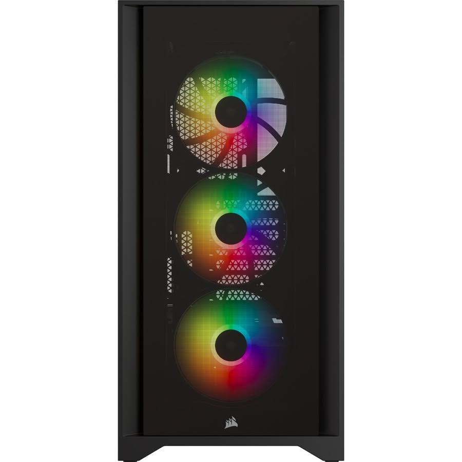 Mid-Tower ATX PC Case with Tempered Glass - Black Y38420