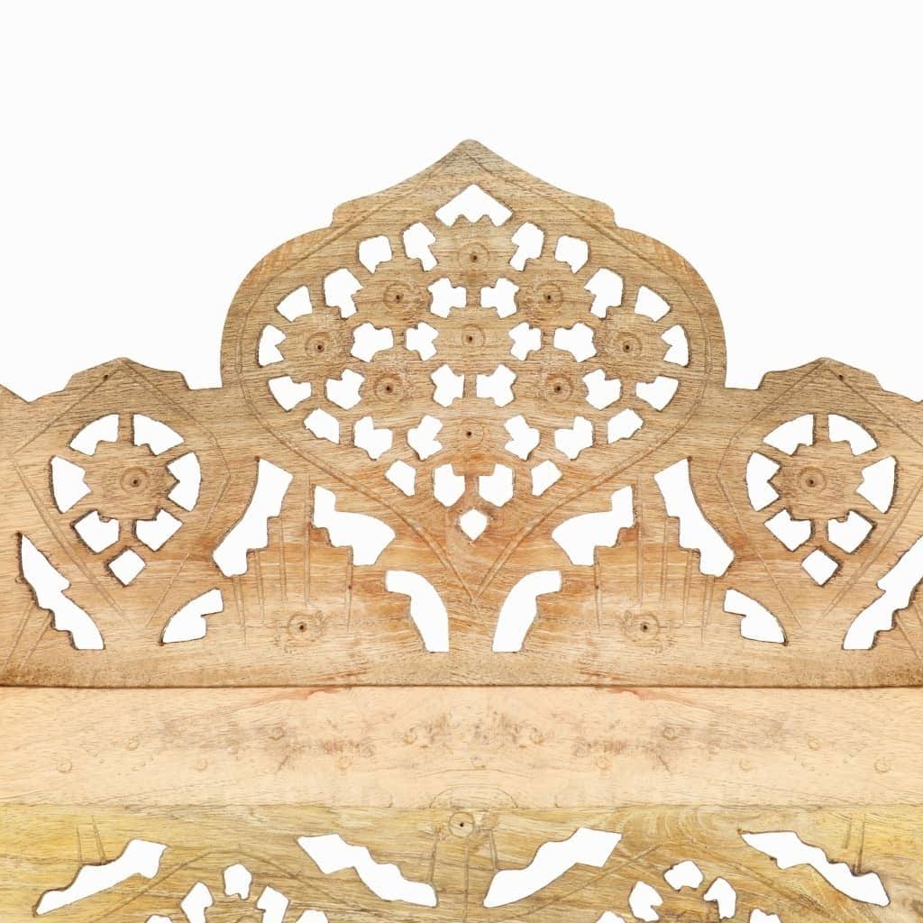 Hand Carved 3-Panel Room Divider Solid Mango Wood X5171