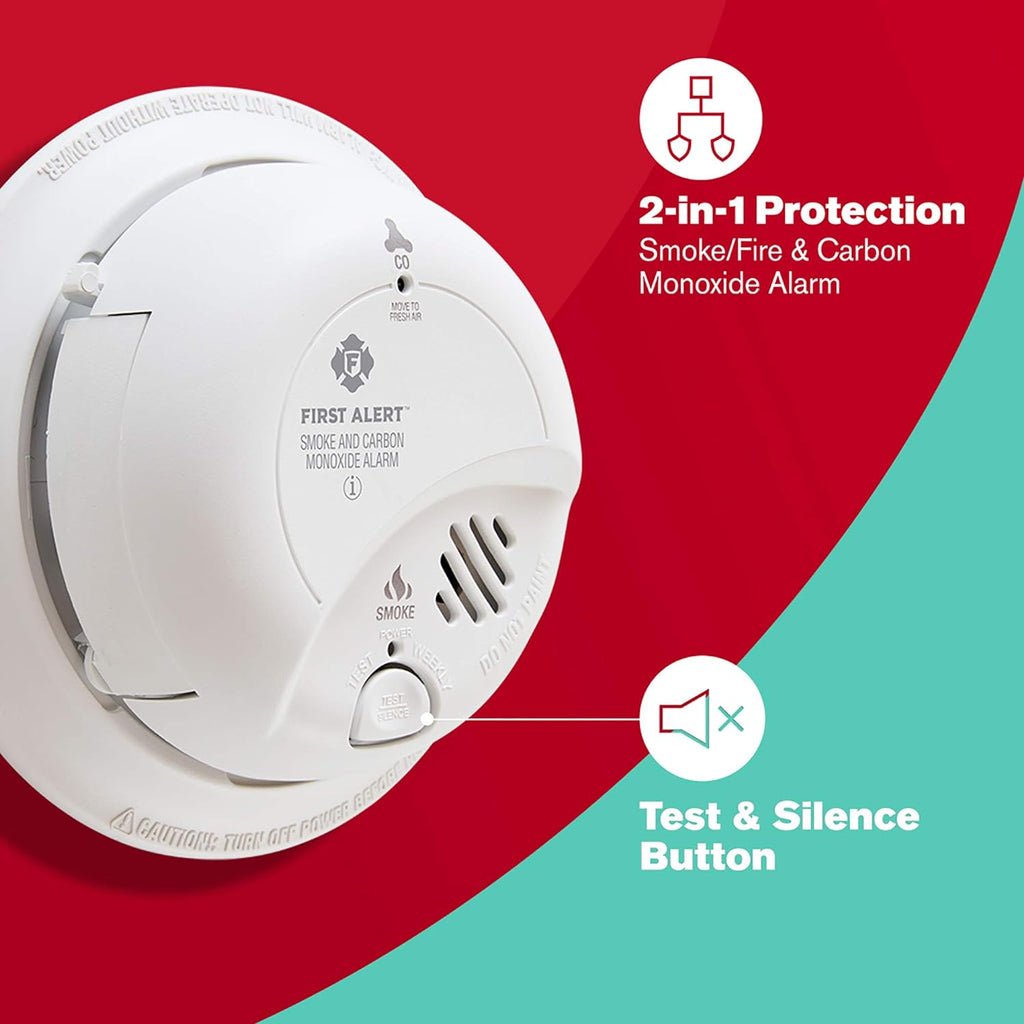 Hardwired Smoke and Carbon Monoxide Detector with Battery Backup, 3-Pack H100