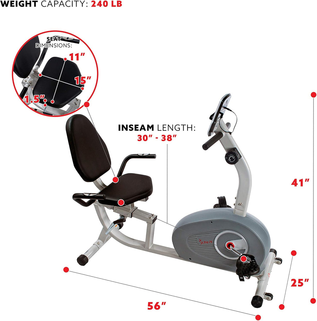 Magnetic Recumbent Exercise Bike J5821