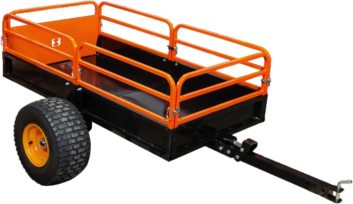 Heavy Duty Utility Cart Cargo Trailer 1000 lb Capacity E72122