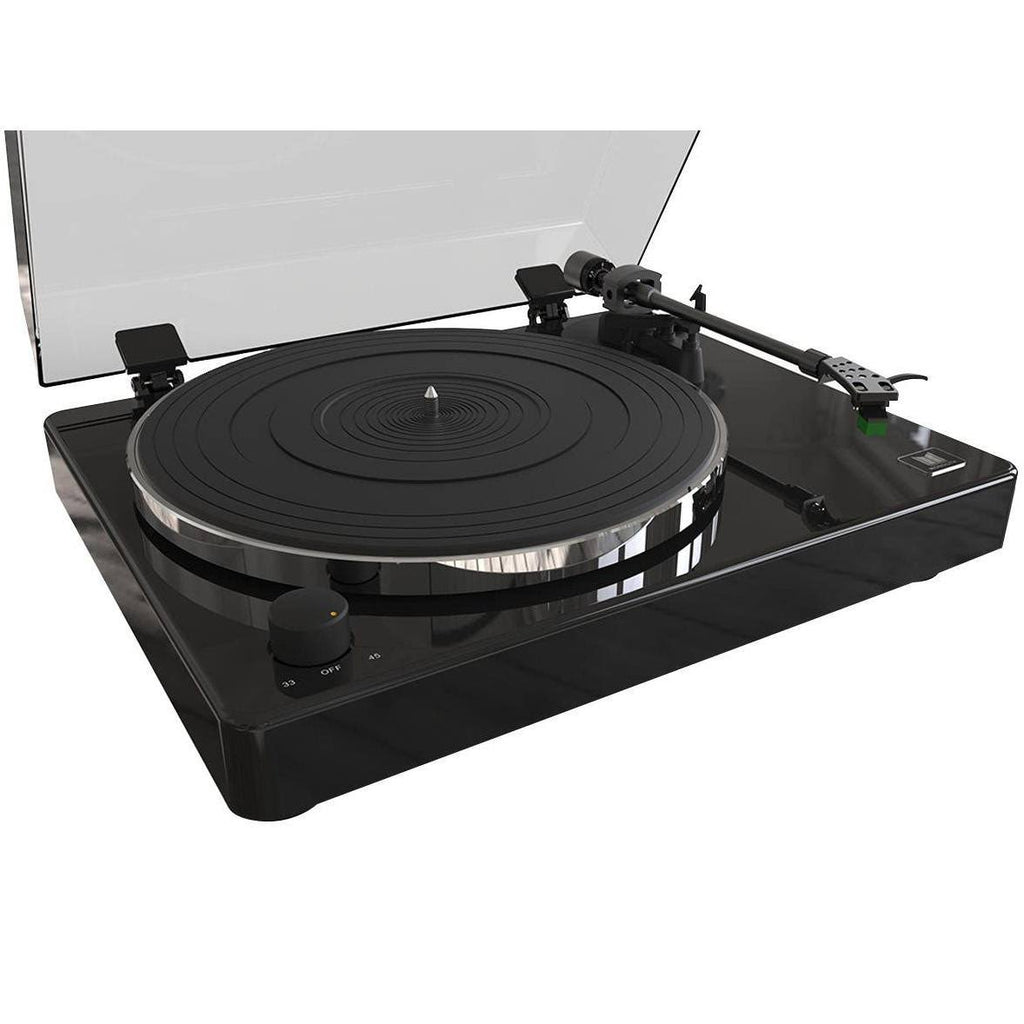 Turntable with Phono Pre Amp, Black W470