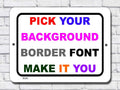 BA IMAGE Personalized Custom Metal Sign Design Your Own Multiple Colors (9x12, Vertical) Pack of 2