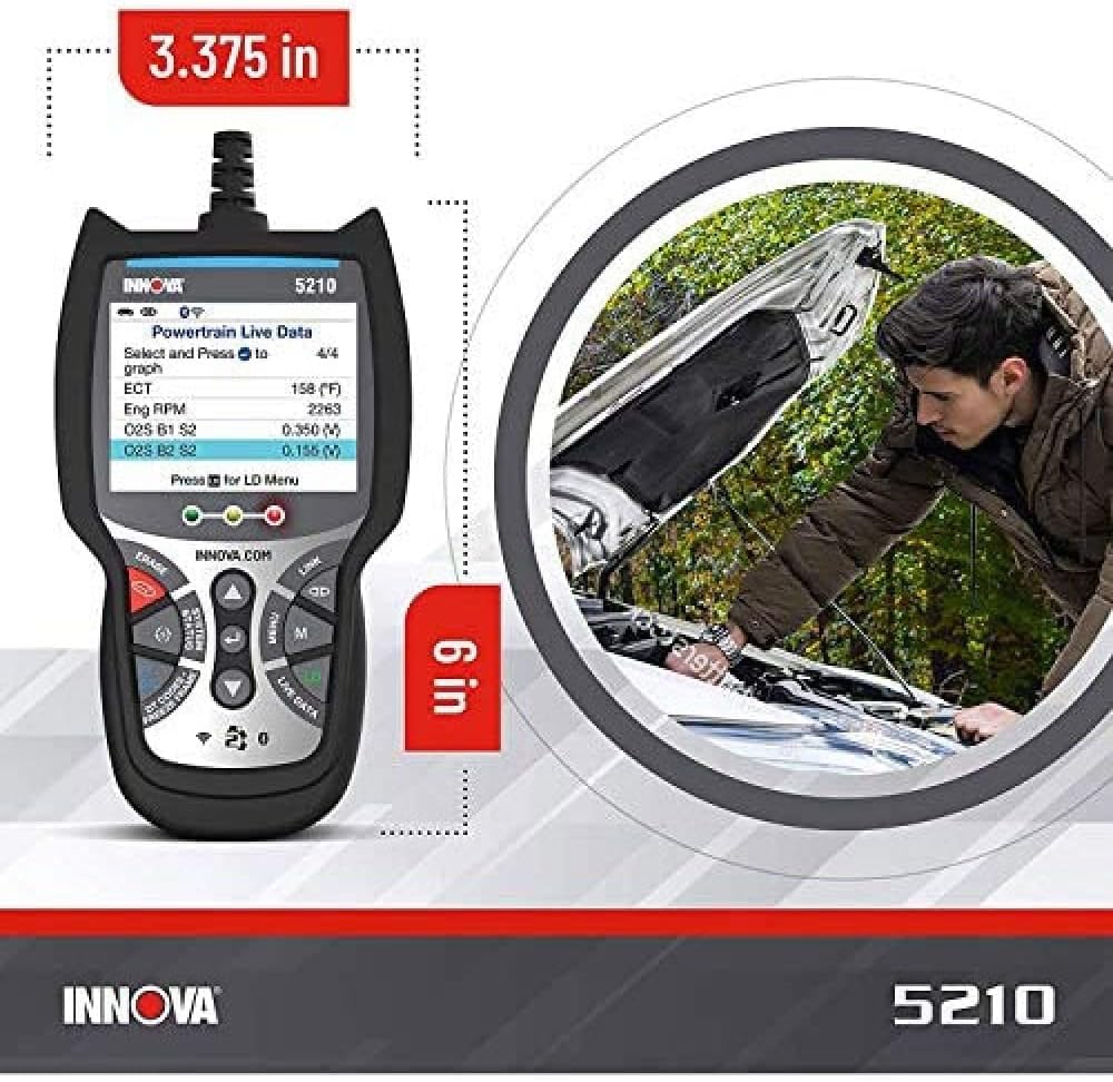 OBD2 Diagnostic Code Scanner with ABS Code Reader and Oil Light Reset W3244