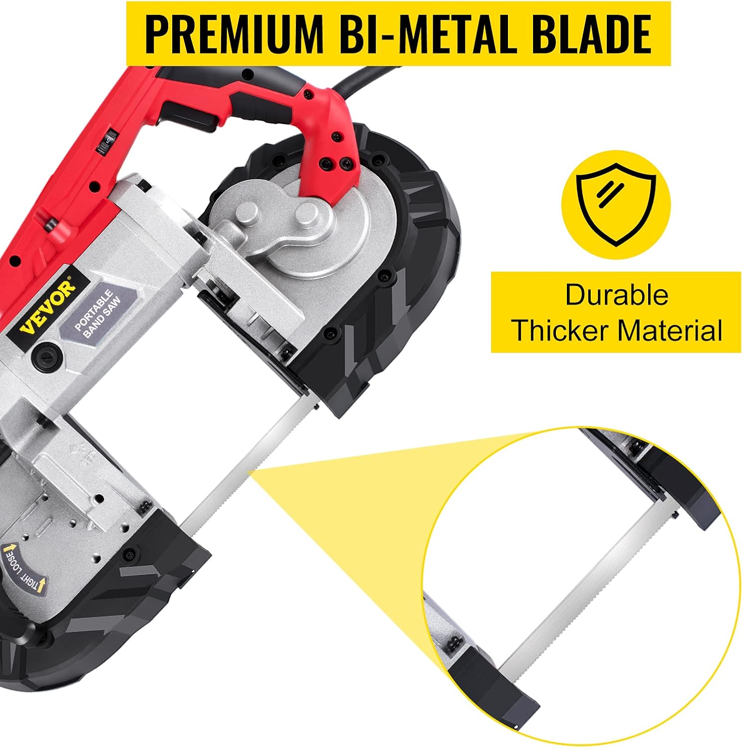 Portable Band Saw, 5 Inch Cutting Capacity, Variable Speed Cordless N686951