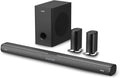 MAJORITY Everest 5.1 Dolby Audio Surround Sound System with Soundbar | 300 WATT with Wireless Subwoofer | Rechargeable Detachable Satellite Speakers | Multi-Connection including HDMI ARC & Bluetooth