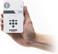 AAXA Technologies KP-101-01 AAXA LED Pico Micro Video Projector - Pocket Size Portable Mobile Mini Projector with mini-HDMI, built-in Media Player & Speakers, 3.5mm Aux Out, Micro SD/USB readers and 80 Min Lithium-Ion Battery