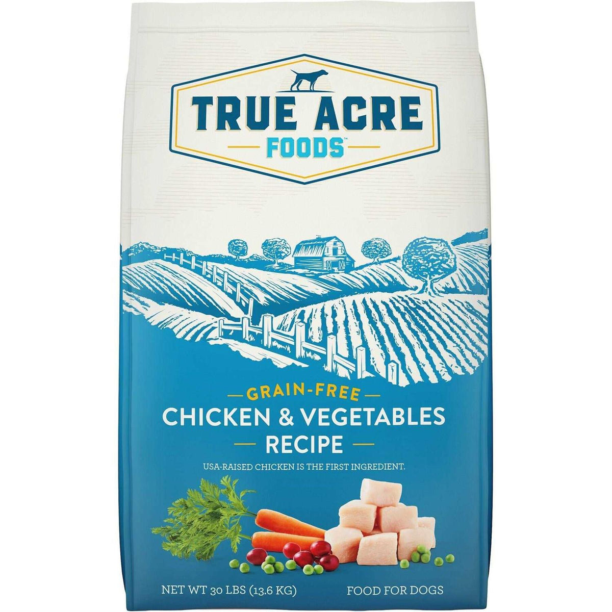 True Acre Foods Grain-Free Chicken &amp; Vegetable Dry Dog Food - Pet Supplies online store