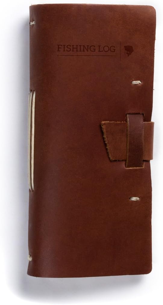 Leather Fishing Log Book with Trip Record Templates, Pack of 2 V269