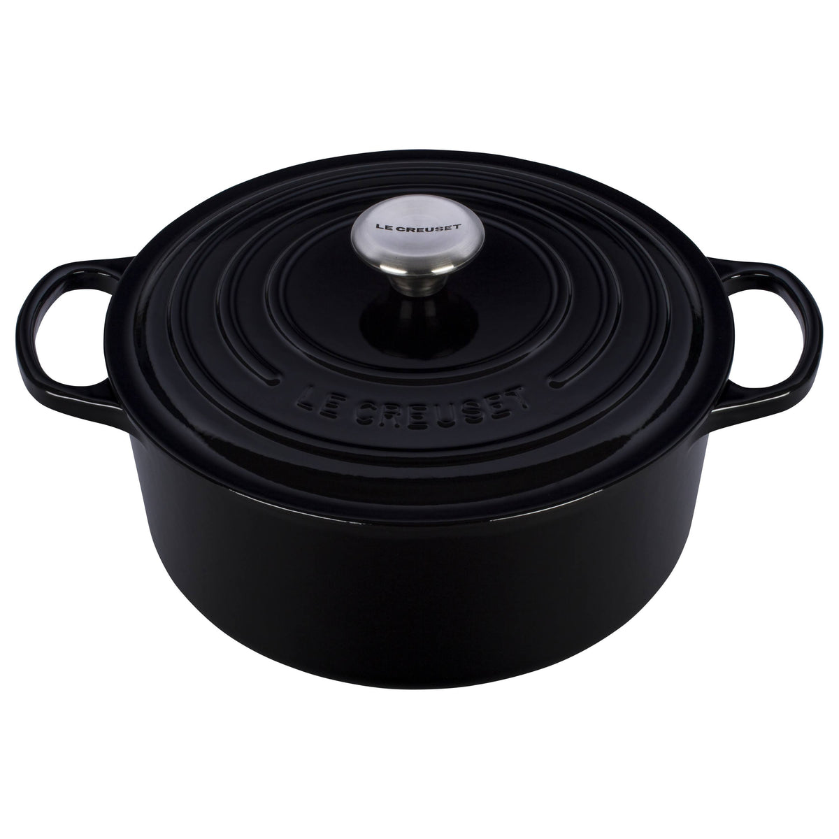 Le Creuset Cast Iron Round Dutch Oven Black 5.5 qt.