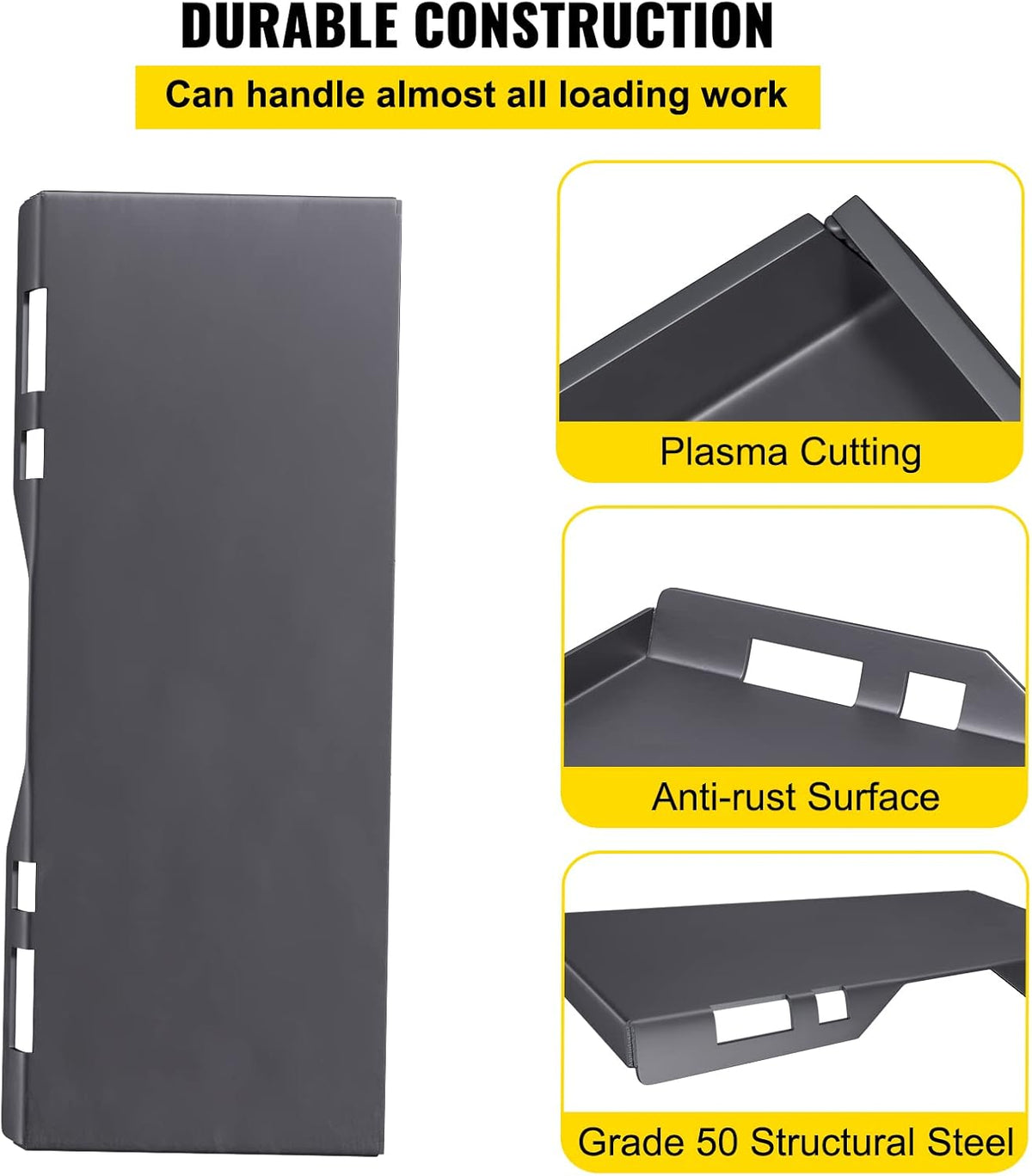 Skid Steer Mount Plate Steel Quick Attachment Loader Plate with 3 Welding Rods K34579