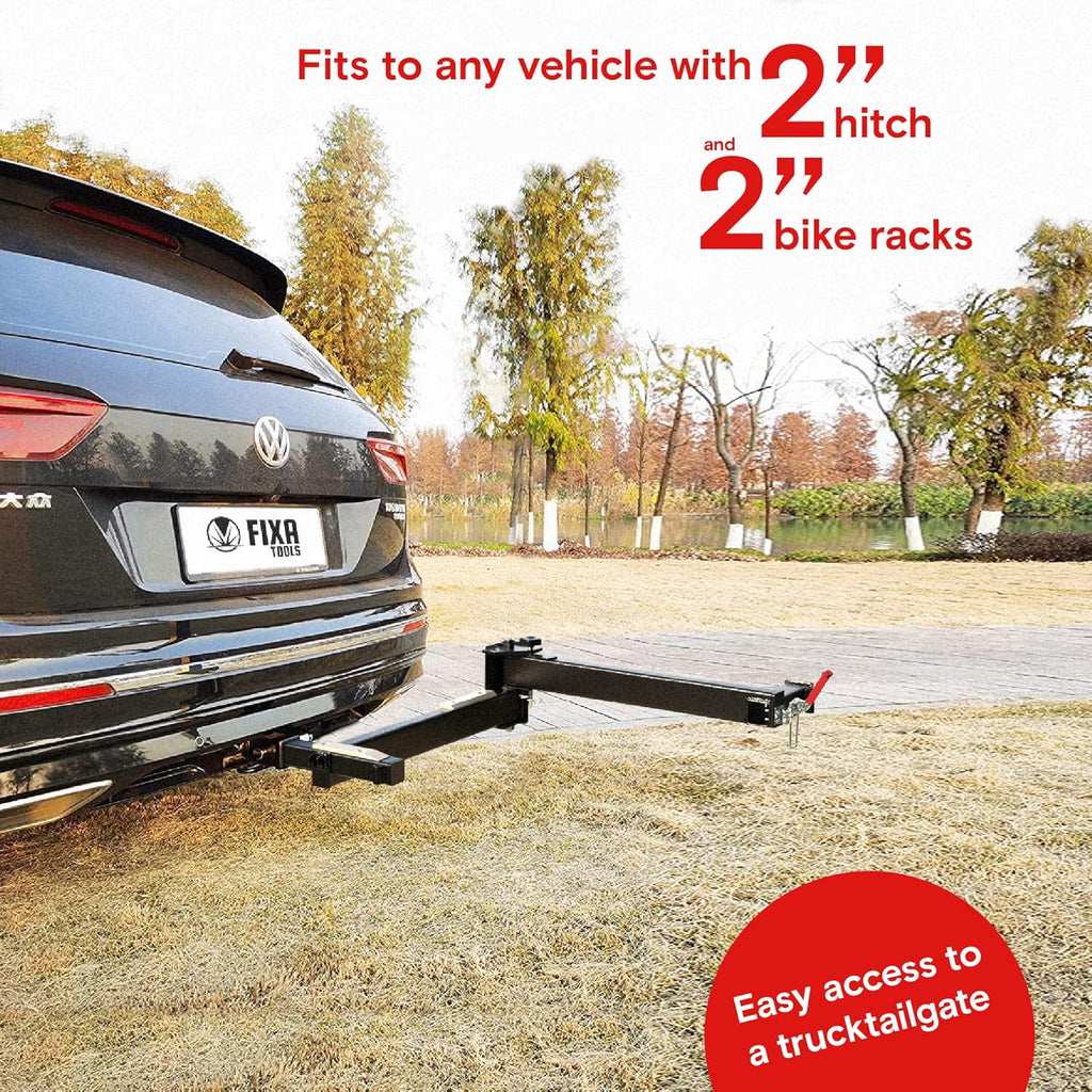 Bike Rack Adapter for 2" Hitch Receiver, Pivoting Arm S554382