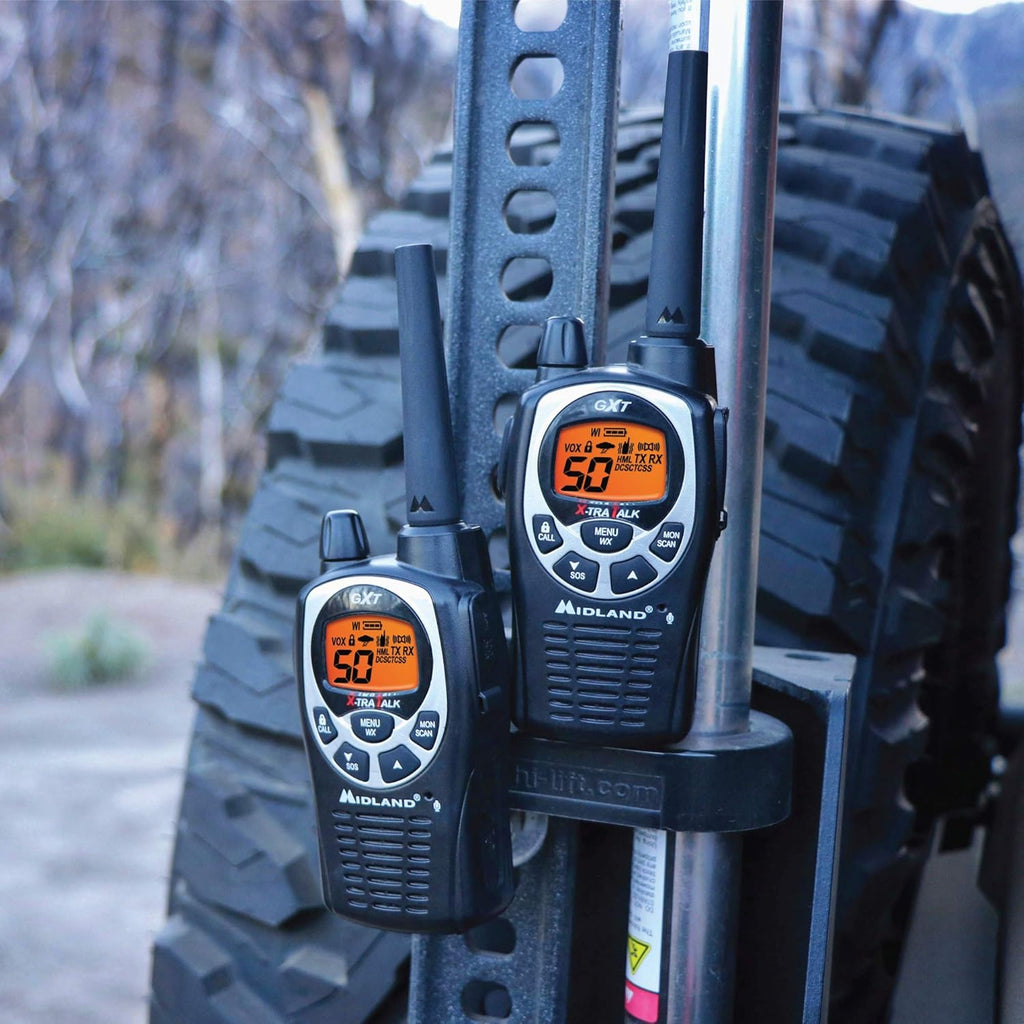 GMRS Two Way Radio with NOAA Weather Alert, 50 Channels, 142 Privacy Codes E52250