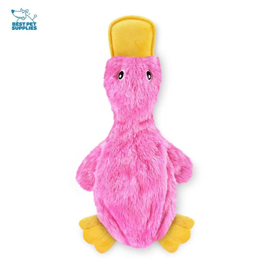 Crinkle Dog Toy for Small, Medium, and Large Breeds, No Stuffing Duck with Soft Squeaker Y115710