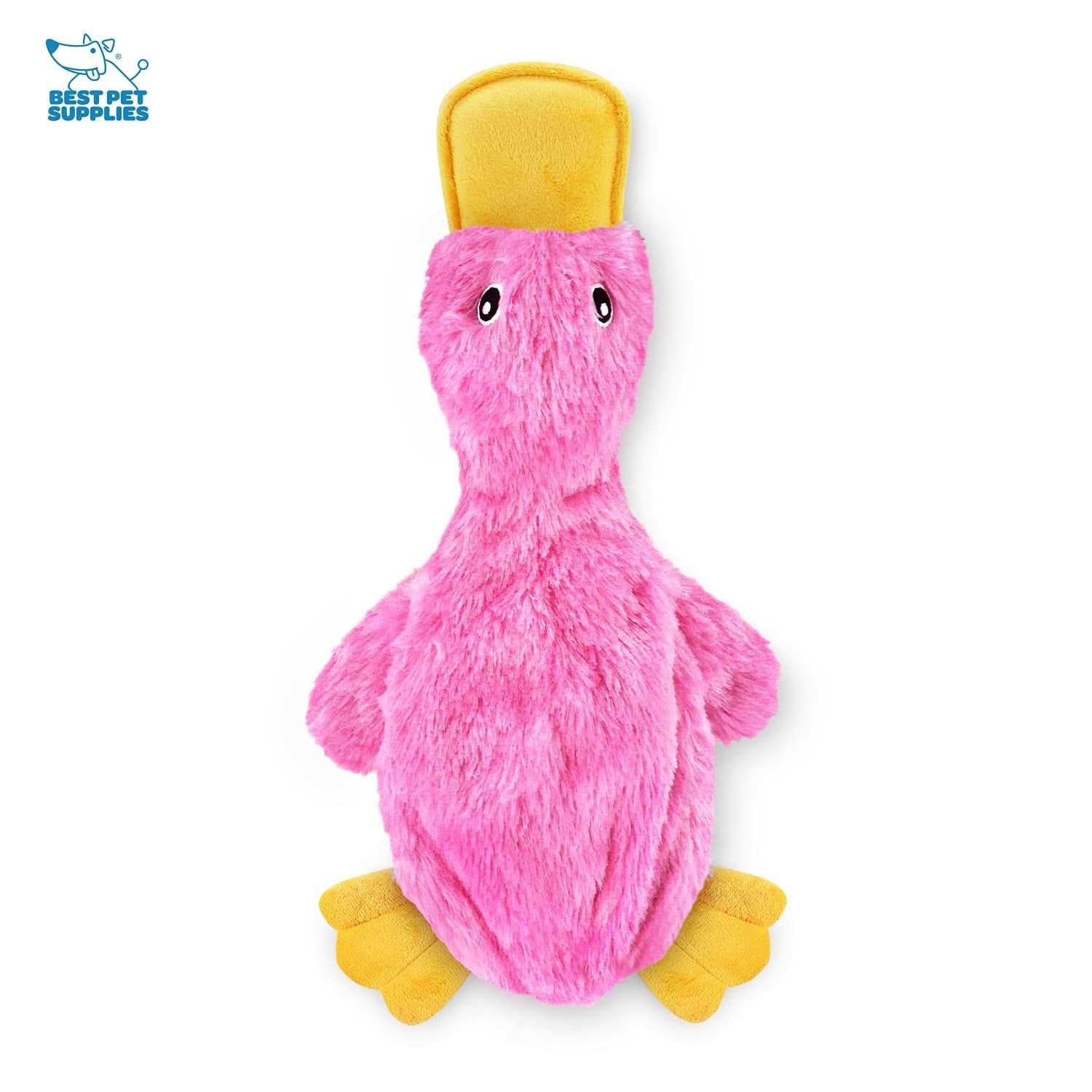 Crinkle Dog Toy for Small, Medium, and Large Breeds, No Stuffing Duck with Soft Squeaker Y115710