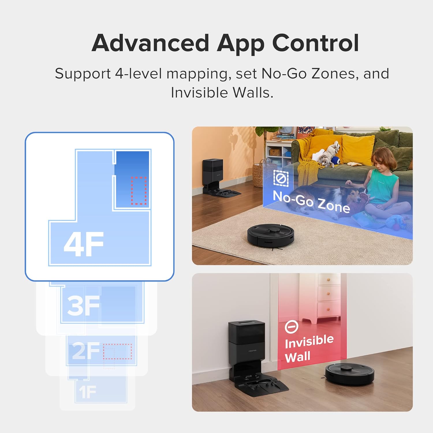 Robot Vacuum with Self-Empty Dock, 2700Pa Suction, Works with Alexa S54916