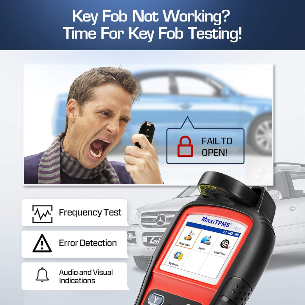 TPMS Relearn Tool with Sensor Activation and Key Fob Testing F910