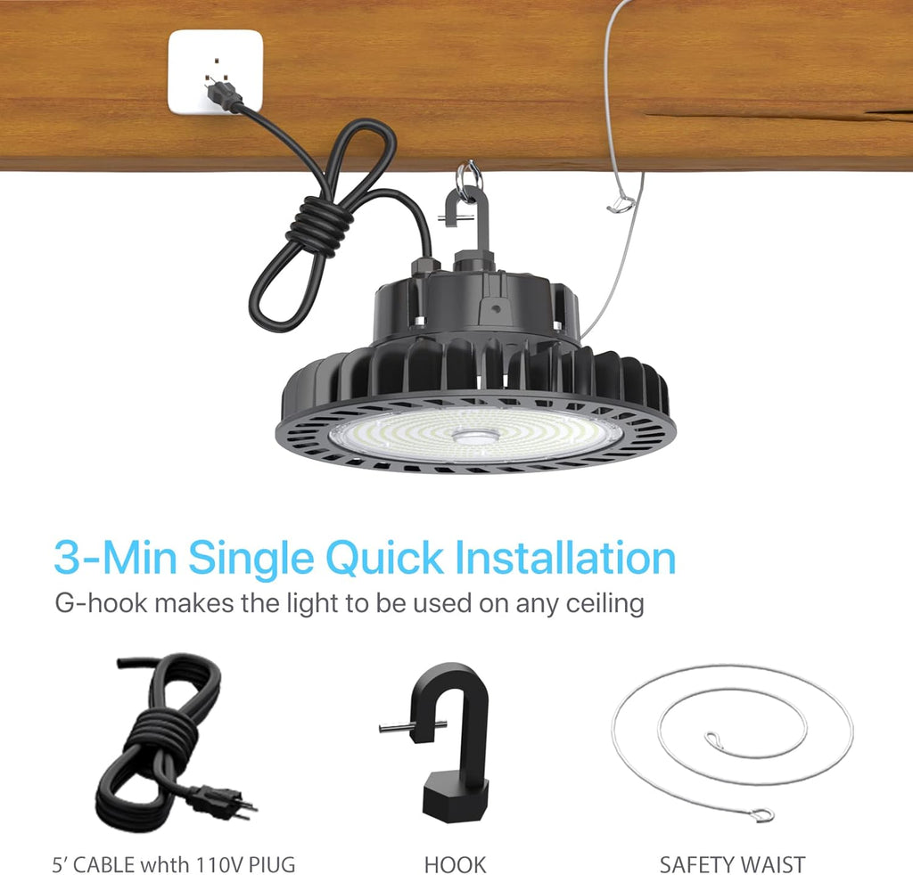 LED UFO High Bay Light 250W 5000K Dimmable X217