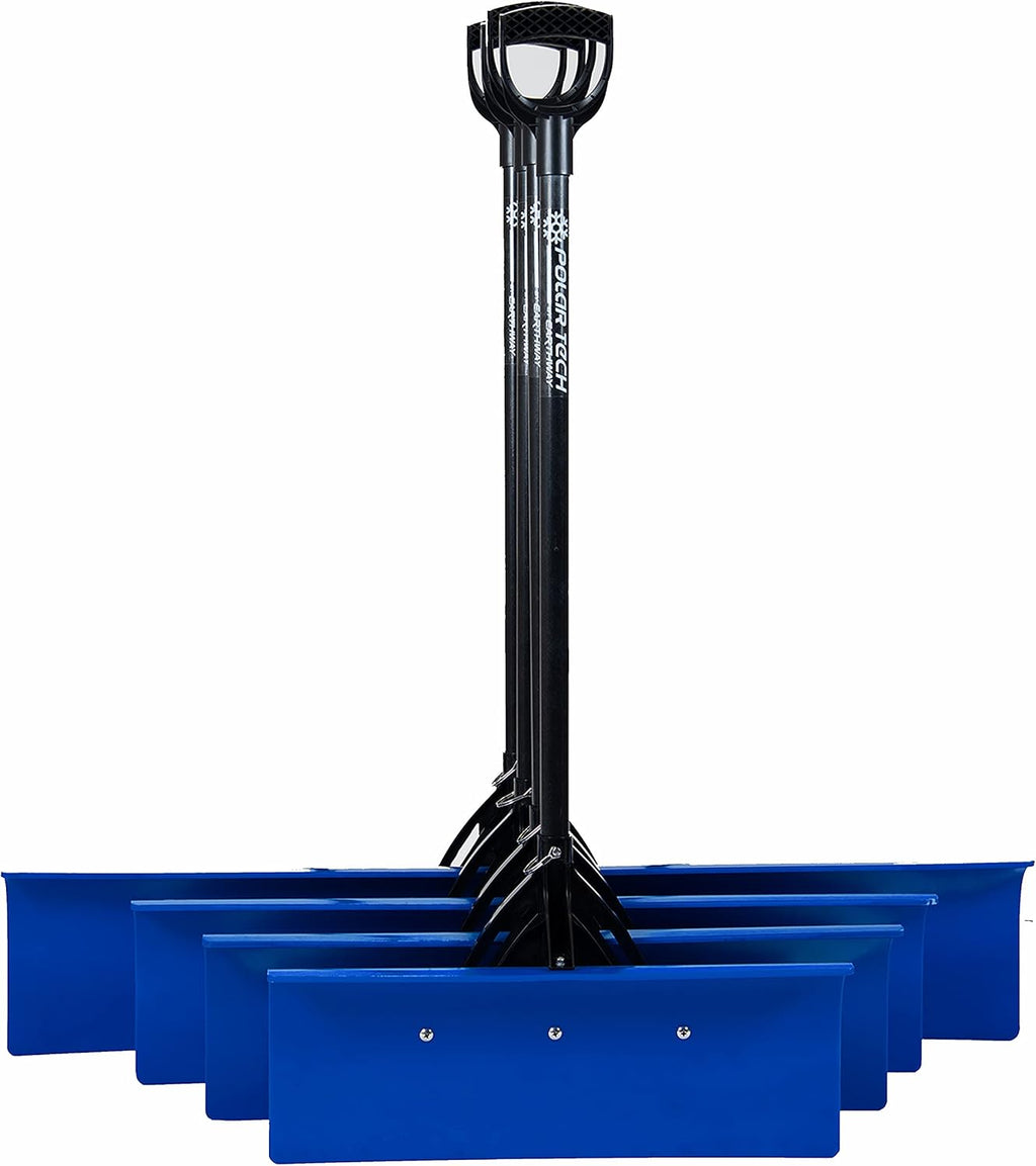 30" Snow Pusher with Fiberglass Shaft and D-Shaped Handle, Pack of 2 Z49669