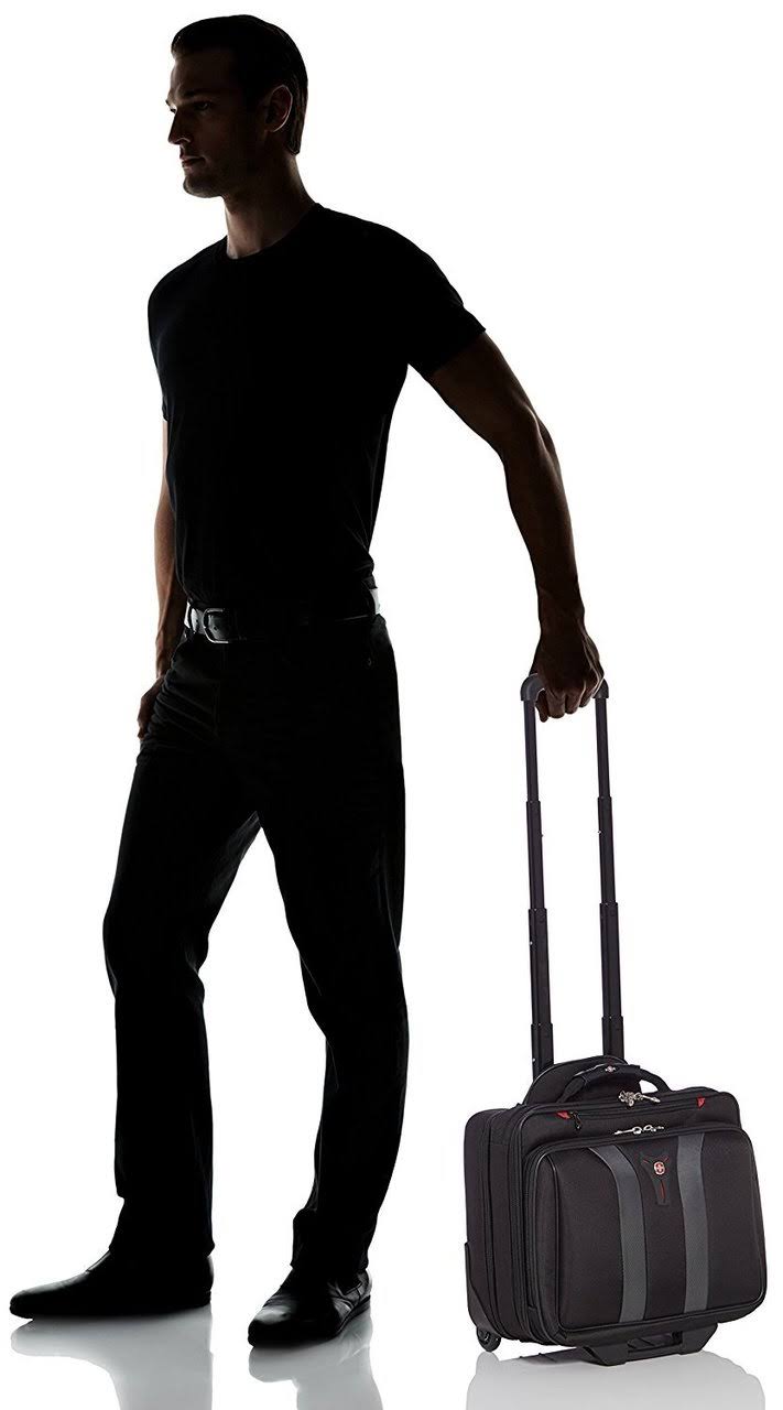 Rolling Case Nylon for 17-inch Notebooks Black Q976054