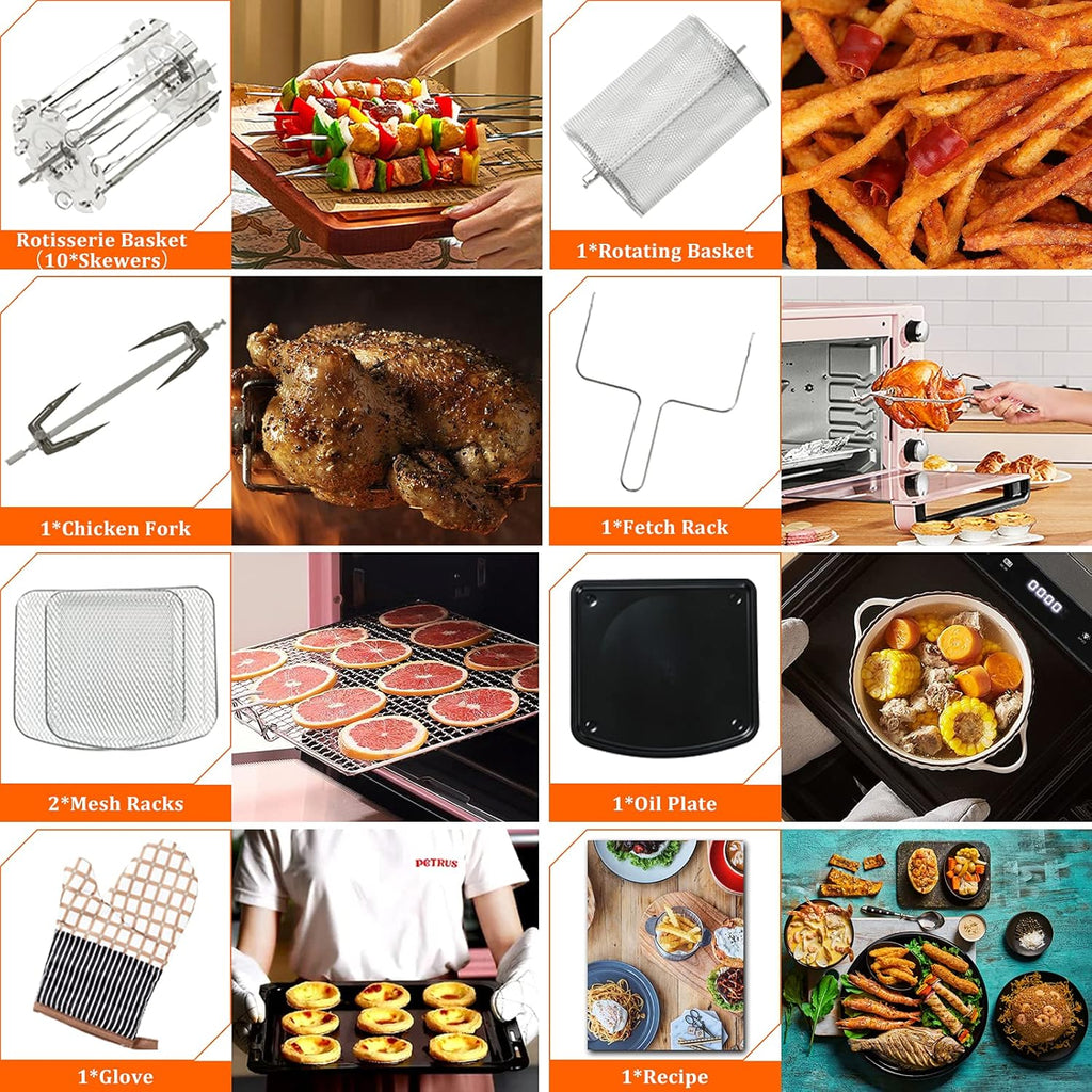 Air Fryer Oven with Rotisserie, 12.7-Quart, 1700W, Digital Touchscreen L5813
