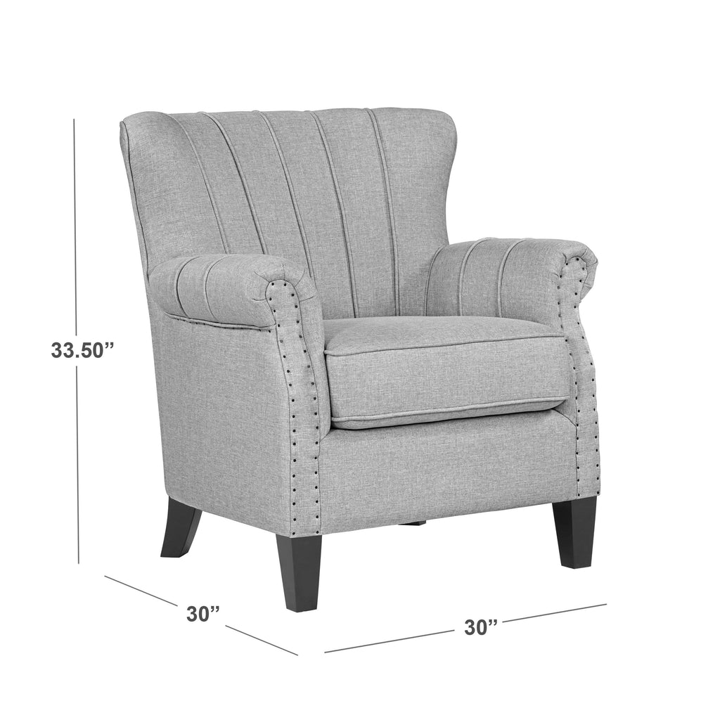 Tailored Armchair Mustard Yellow Linen K3611