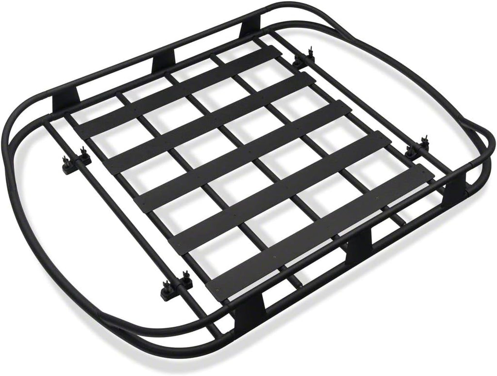 Roof Rack Basket Textured Black for Jeep Wrangler YJ TJ E13803