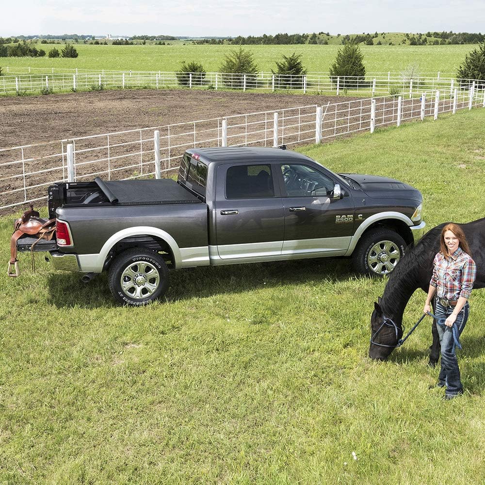 Soft Roll Up Truck Bed Tonneau Cover for 2014-2021 Toyota Tundra 5'7" Bed G224