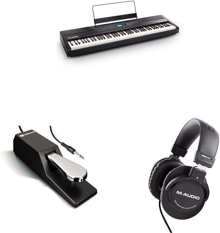 88 Key Digital Piano with Hammer Action Weighted Keys and 2x20W Speakers G450231