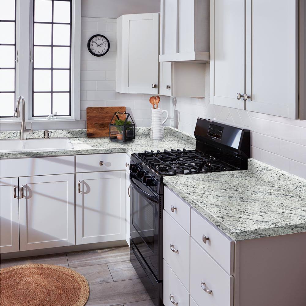 Cream Laminate Countertop 8 ft. with Eased Edge X3040