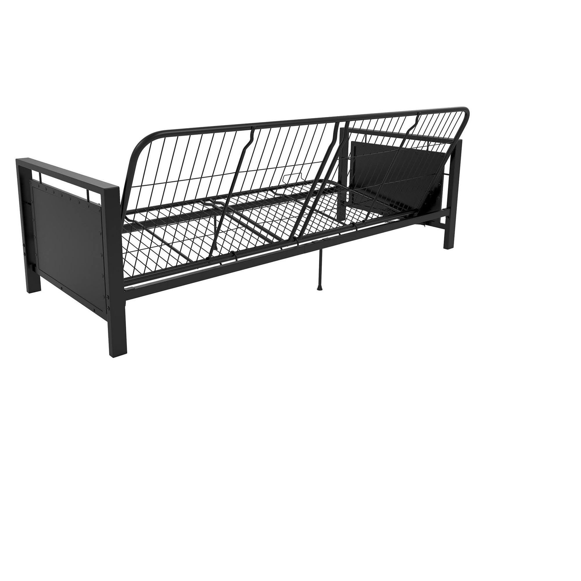 Metal Arm Futon Frame, Black V88615
