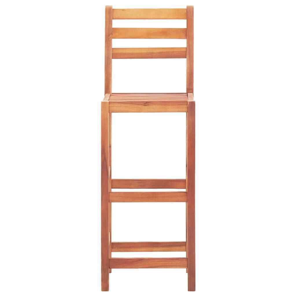 Bar Stools 2 Pcs Solid Acacia Wood X827949
