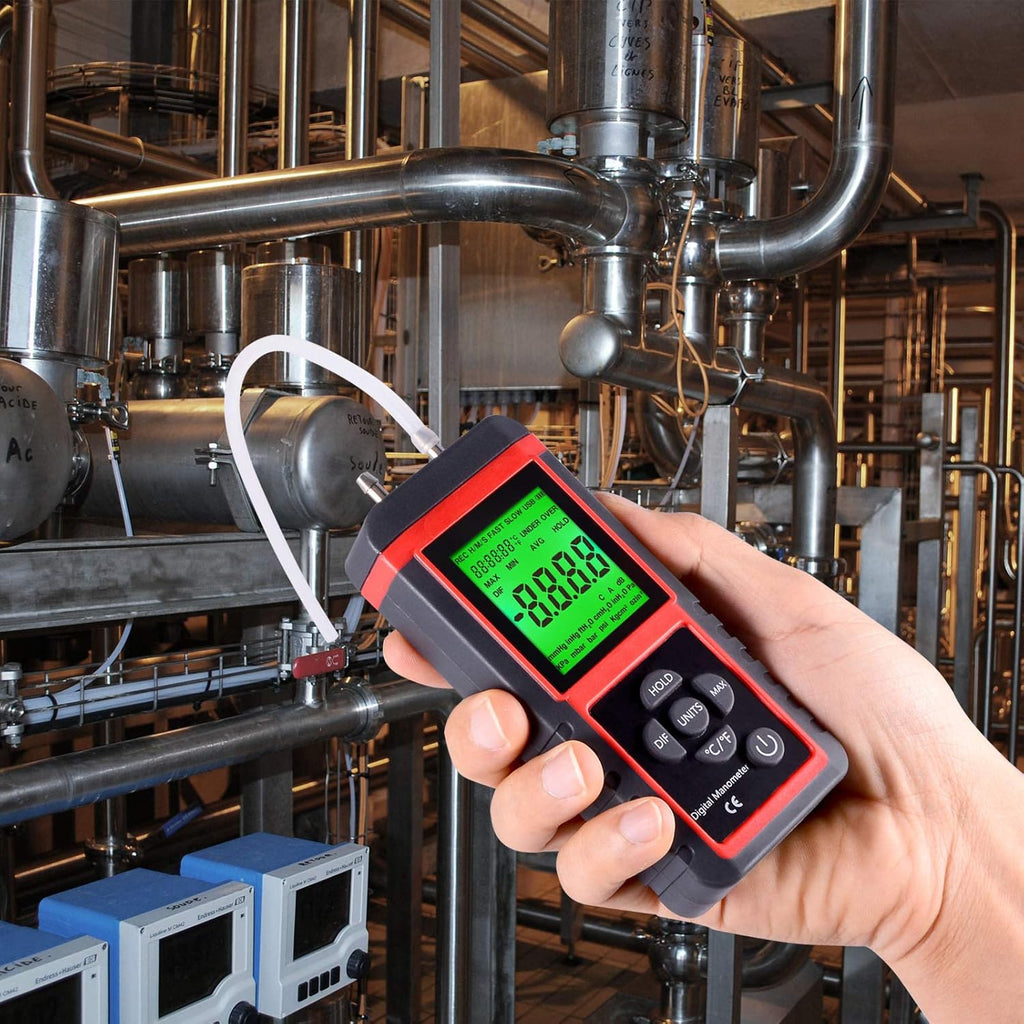 Digital Air Pressure Meter for HVAC Gas Testing (2-Pack) S753608