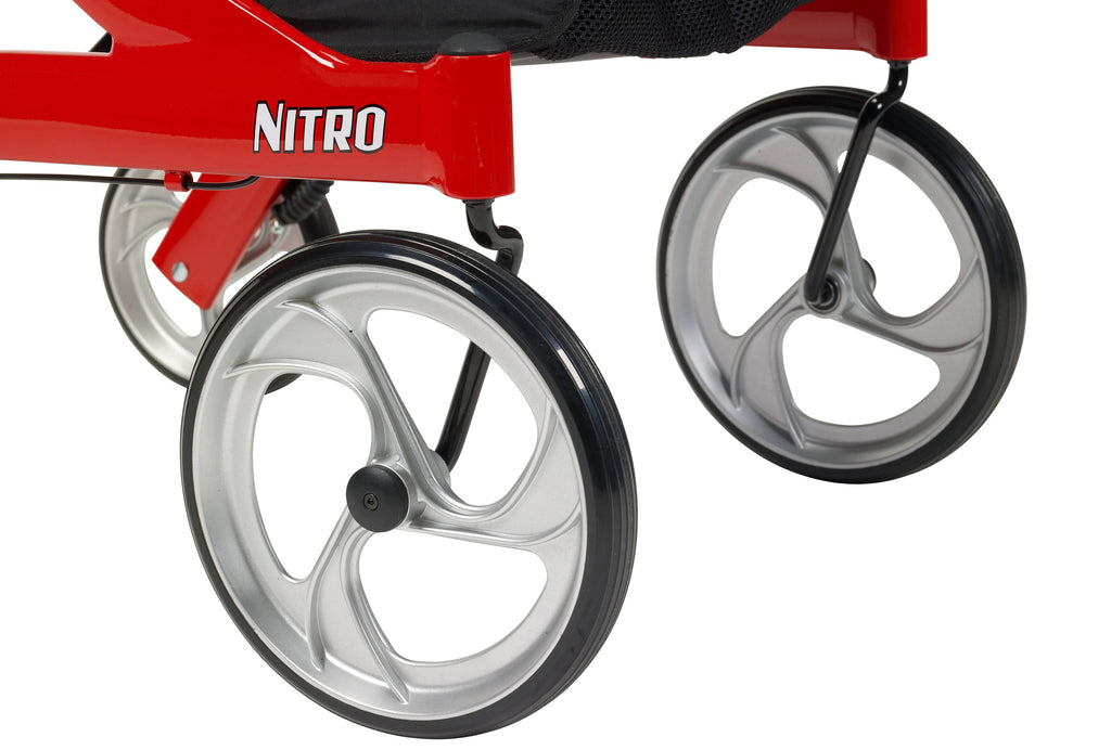 Nitro Euro Style Rollator Walker Red J179