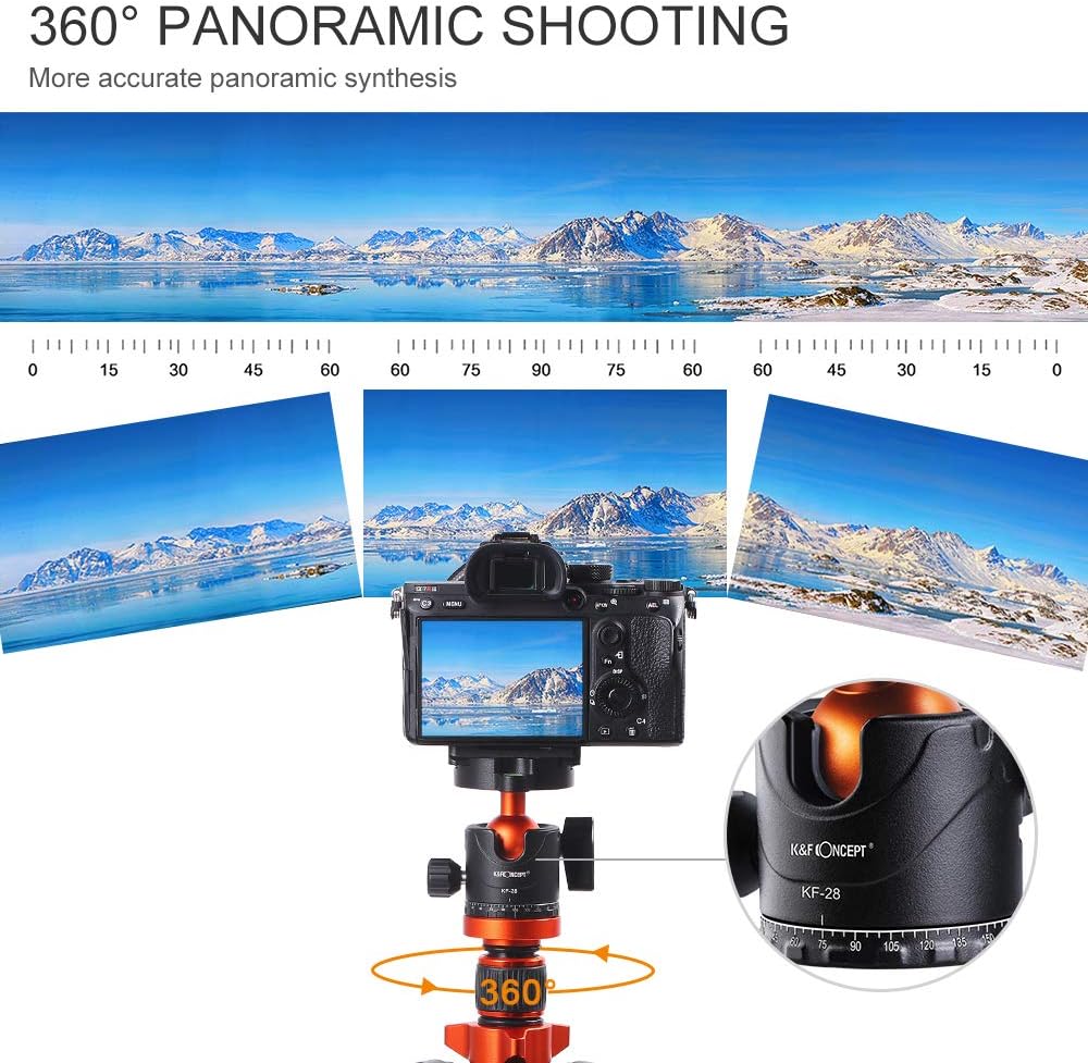 67 inch Travel Tripod with Monopod and Panorama Ball Head R5866