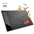 VEIKK Drawing Pen Tablet A30 10x6 inch with 8192 Levels Battery-Free Passive Pen for Left u0026 Right
