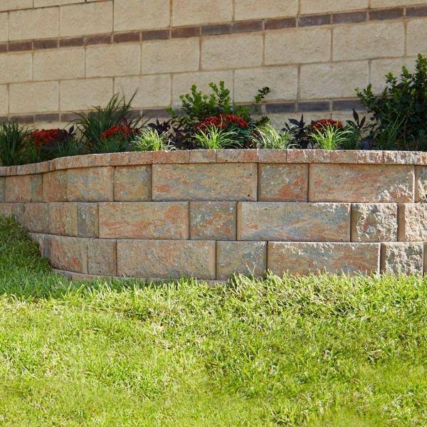 Concrete Retaining Wall Block 6 x 17.5 x 7 in. Palomino K945104