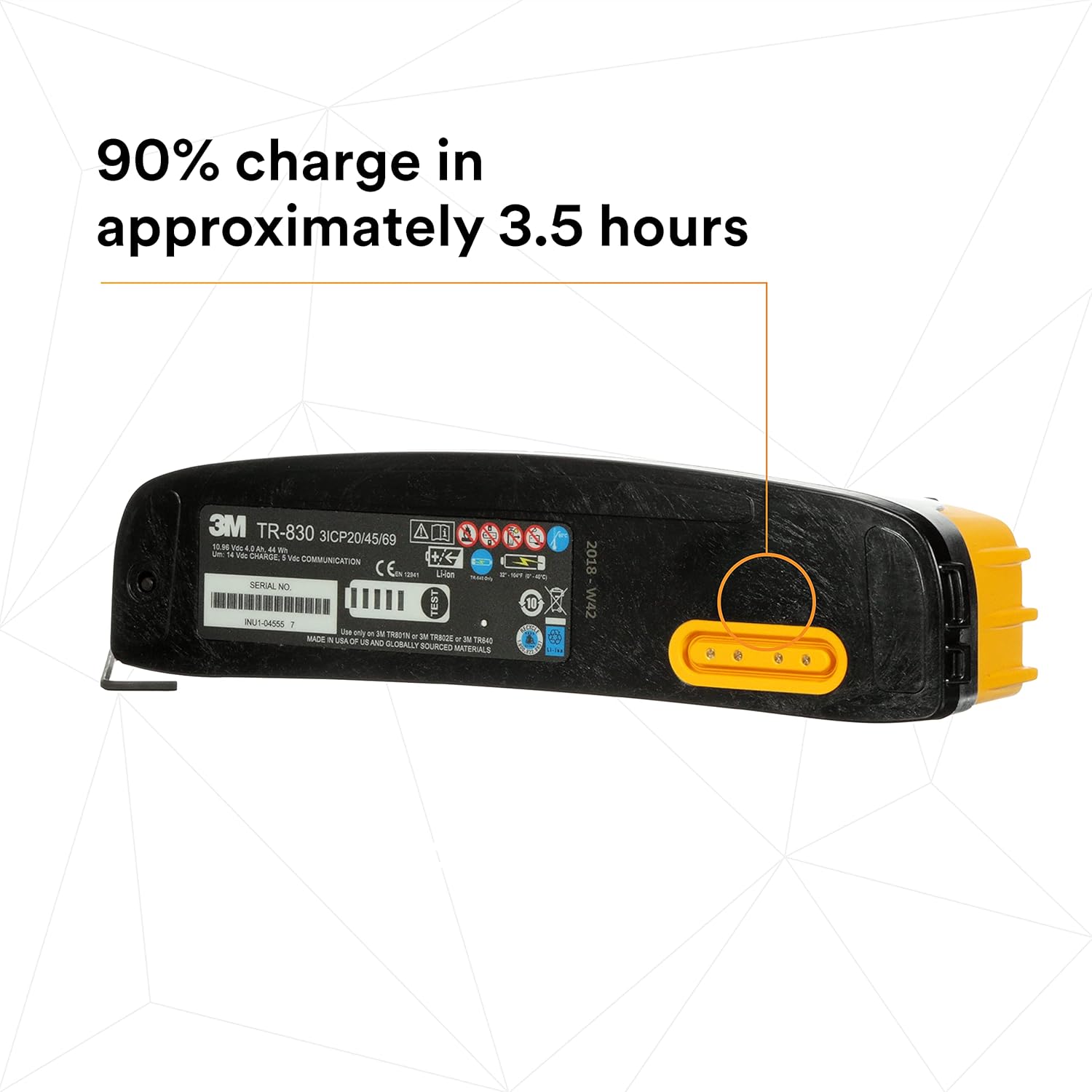 Intrinsically Safe Battery for TR-800 PAPR W7627